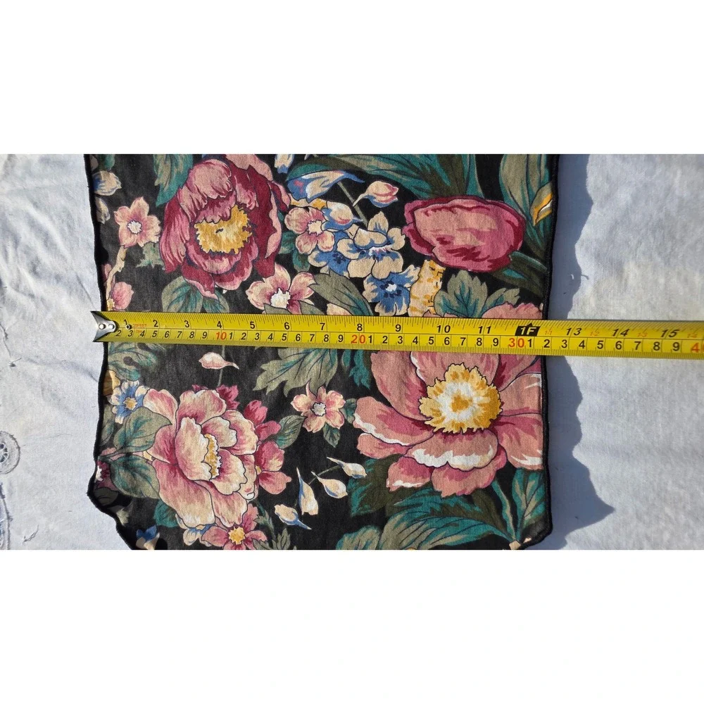 VTG Floral Placemat & Napkin Set of 6 Cottage Table Decor Dinner Party Blue Pink